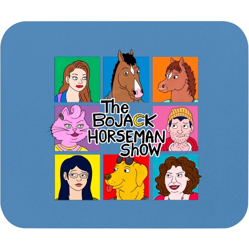 Bojack Horseman Mouse Pads - Carolina Blue Design — Mouse Pads & Desk Mats