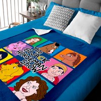 Couvertures pour bébés Bojack Horseman - Velours Royal Bleu