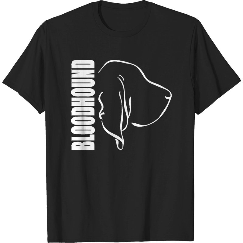 T-shirt Profil de Bloodhound pour Amateurs de Chiens — T-shirts pour hommes