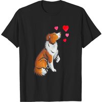 T-shirts pour hommes avec motif Border Collie Love