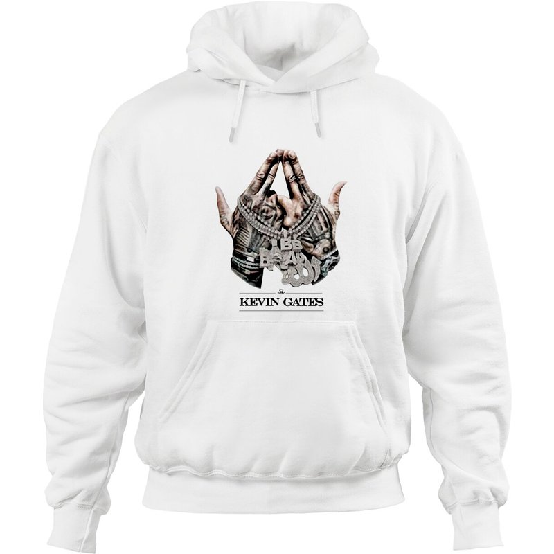 Original Kevin Gates Merch Unisex Hoodie in Military Green