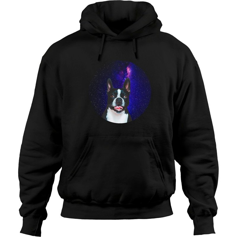 Hoodie Galaxie Boston Terrier pour Unisexe — Sweats à capuche pour hommes