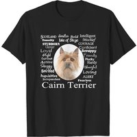 T-shirts pour hommes Traits de Cairn Terrier