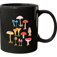 Mushrooms Mugs for Black Theme at Printerval — Mugs & Tumblers
