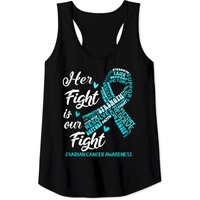 Ovarian Cancer Awareness Men's Tank Top - Her Fight Is Our Fight — Mens T Shirts