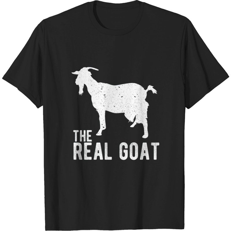 T-shirt pour hommes The Real Goat en noir — T-shirts pour hommes