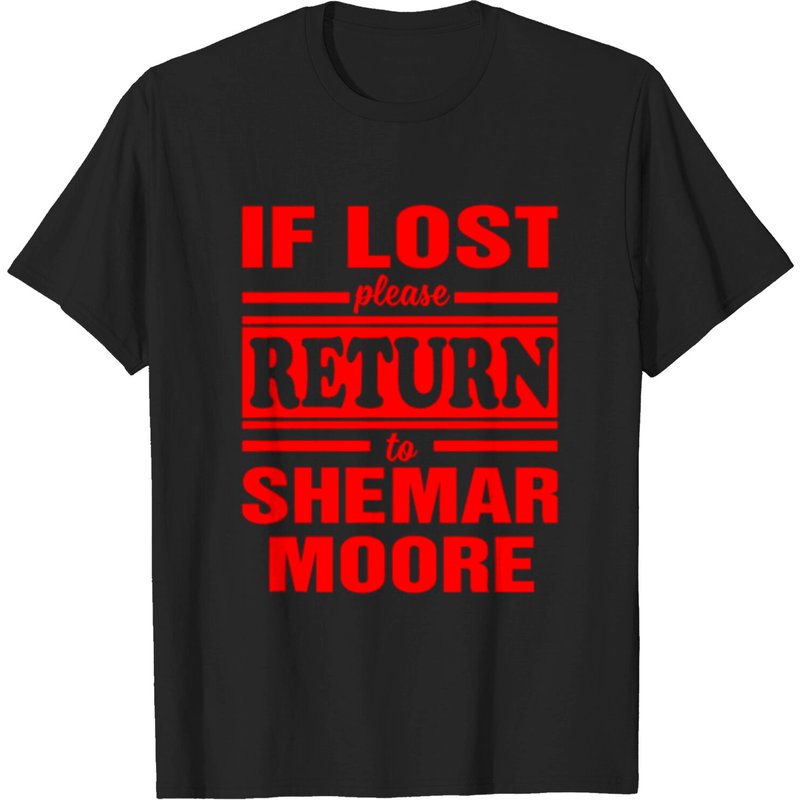 T-shirt drôle If Lost Please Return To Shemar Moore pour hommes — T-shirts pour hommes