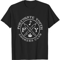 T-shirt Fortunate Youth pour hommes en noir