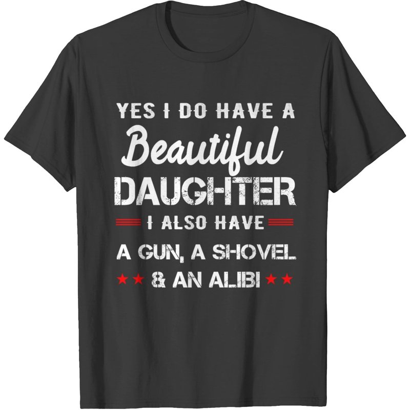T-shirt Oui, j'ai une belle fille pour hommes — T-shirts pour hommes