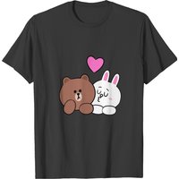 T-shirt Cute Brown Bear Cony Bunny Rabbit Lean On Me pour hommes — T-shirts pour hommes