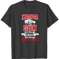 T-shirt Mère et Fils pour Hommes en Noir