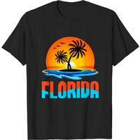 T-shirt Florida pour hommes en noir