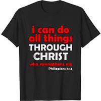 Religious Quote T-Shirt for Men in Black