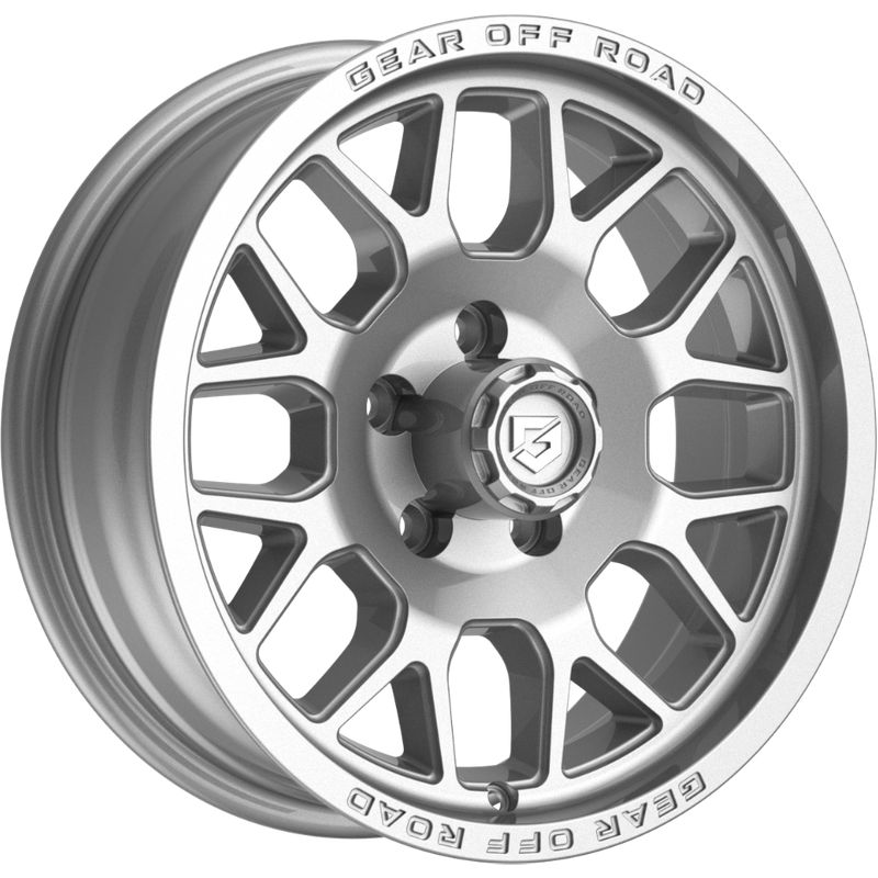 Gear Off Road 763S Trailer Wheel Gloss Silver - 15x6 - 6x139.7 — Wheels & Rims