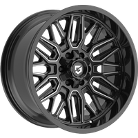 Gear Off Road 775BM Gloss Black Milled Wheels - 20x10 -8x165.1 — Wheels & Rims