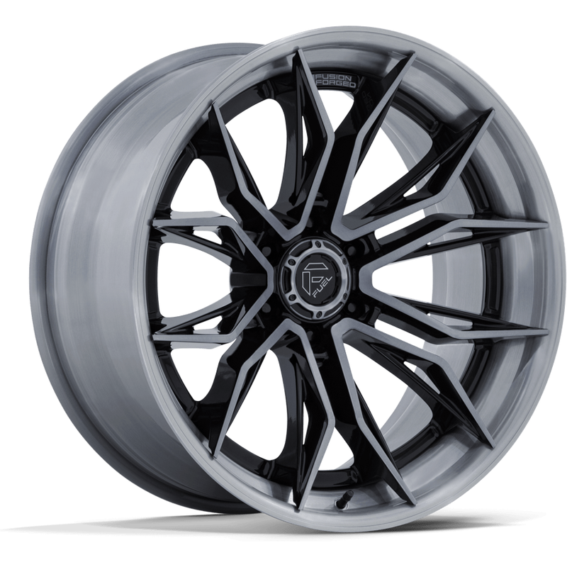 Fuel FC404 Mutiny Gloss Black Brushed Dark Tint Wheels 20x10 — Wheels & Rims