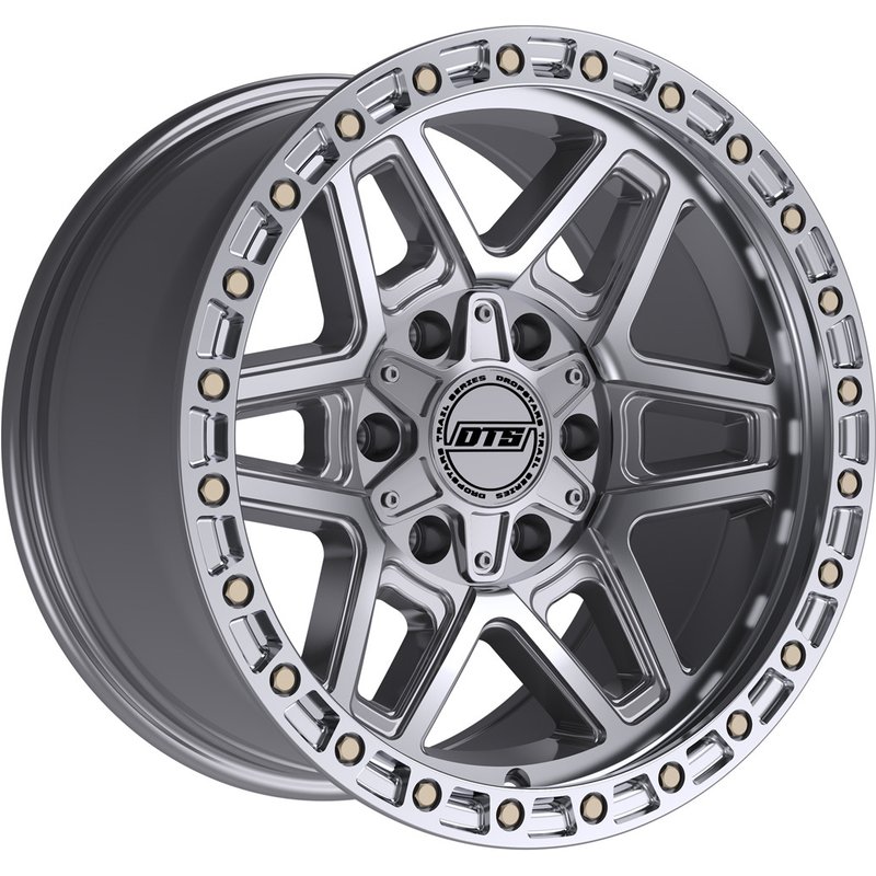 Dropstars 602MS Machined Silver Wheels - 17x9 - 5x127 Bolt Pattern — Wheels & Rims