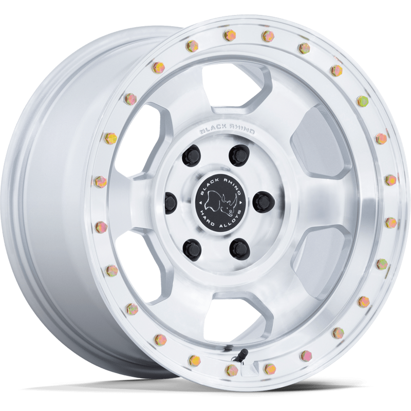 Roues Black Rhino BR029 Trooper Argent Machiné - 17x8.5, 5x114.3 — Roues et jantes