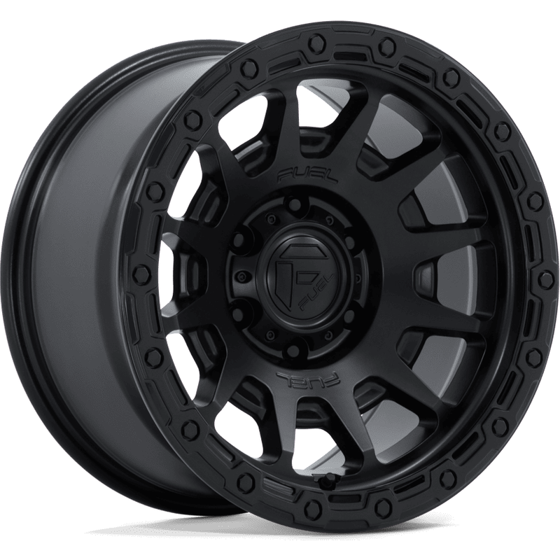 Fuel FC884 Fortress Black Wheels - 17x8.5 - 5x127 Bolt Pattern — Wheels & Rims