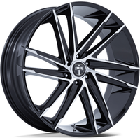 Roues DUB DC275 Blaze Noir Machiné - 26x10 - 6x135
