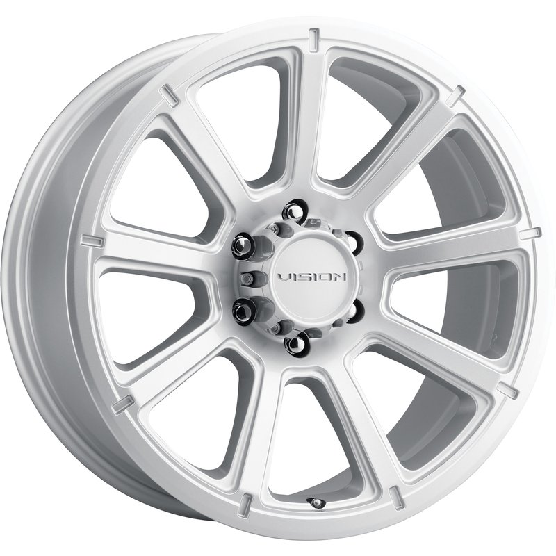 Roue Vision Off Road 353 Turbine Argent - 20x9 - Motif de boulon 6x135