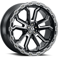 Roues Vision Off Road 405 Noir Brillant Milled - 17x8 - 5x110