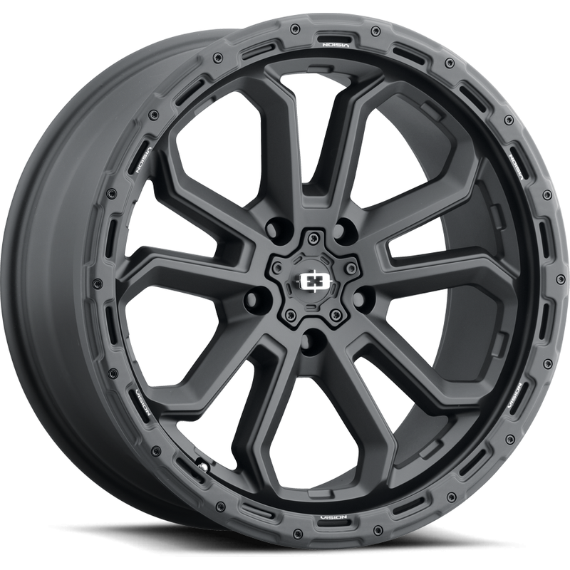 Vision Off Road 405 Satin Black Wheel - 17x8 - 5x110 Bolt Pattern — Wheels & Rims