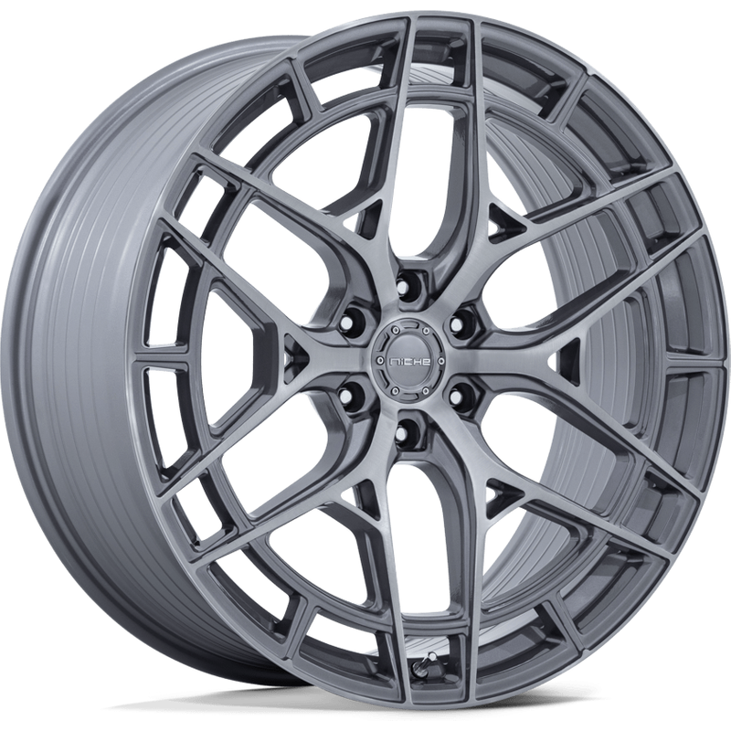 Roues Niche NC284 Adria Platinum avec finition brossée - 22x10 — Roues et jantes