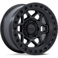 Jante KMC KM553 Torx Noire 17x8.5 5x127 Motif de Boulons 0 Décalage