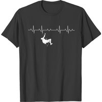 T-shirt Climbing Rock Climbing Heartbeat pour hommes — T-shirts pour hommes