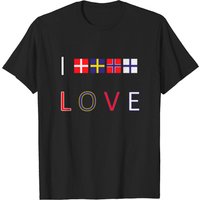 I Love Scandinavia Denmark Norway Sweden Finland T-Shirt for Men — Mens T Shirts