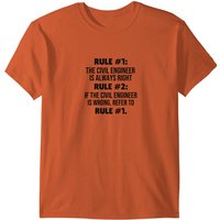 Civil Engineering Rules T-Shirt for Youth