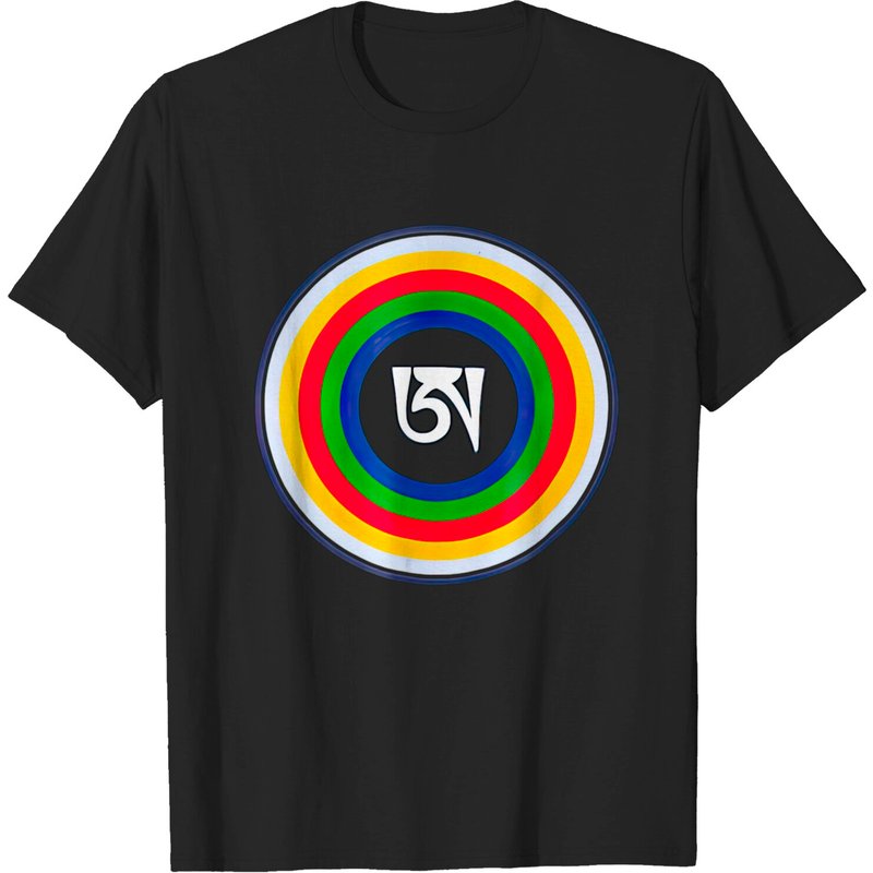 Dzogchen Tibetan Letter A Symbol Buddhism T-Shirt for Men — Mens T Shirts
