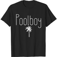 Pool Boy Palms Design Men's T-Shirt for Pool Owners & Lifeguards