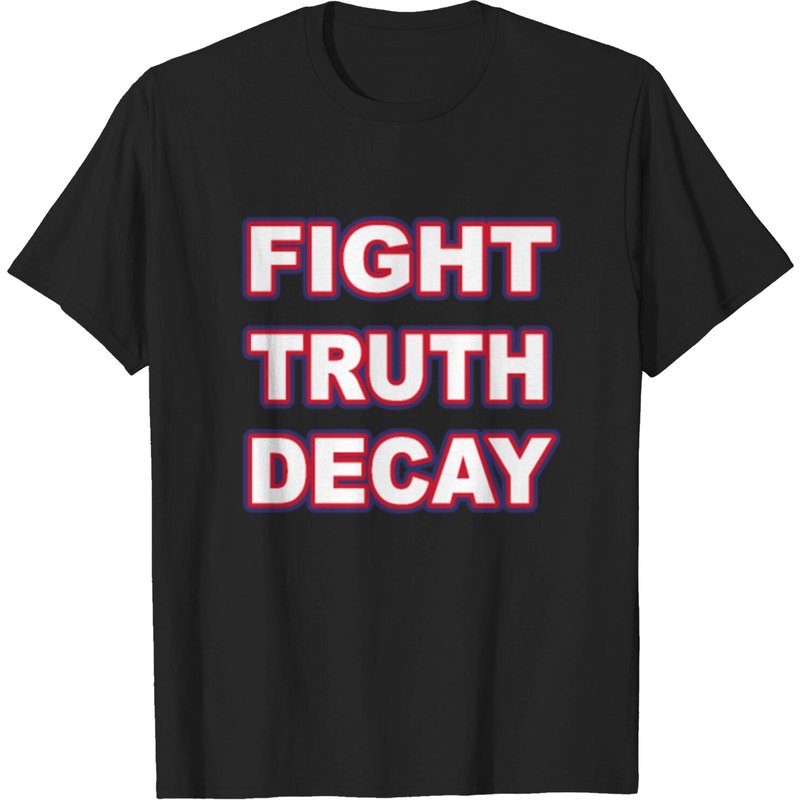 T-shirt Fight Truth Decay pour hommes en noir