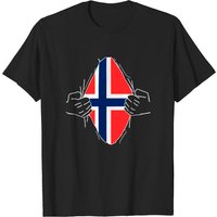 Norway Norwegian Nationality Elg T-shirt for Men — Mens T Shirts