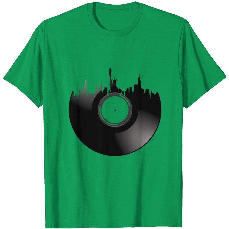T-shirt en Vinyle de New York pour Hommes