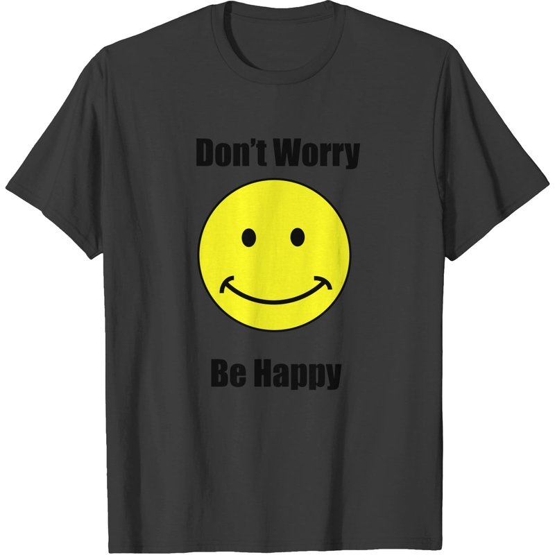T-shirt Dont Worry Be Happy pour hommes — T-shirts pour hommes