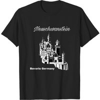T-shirt pour hommes Château de Neuschwanstein, Bavière, Allemagne