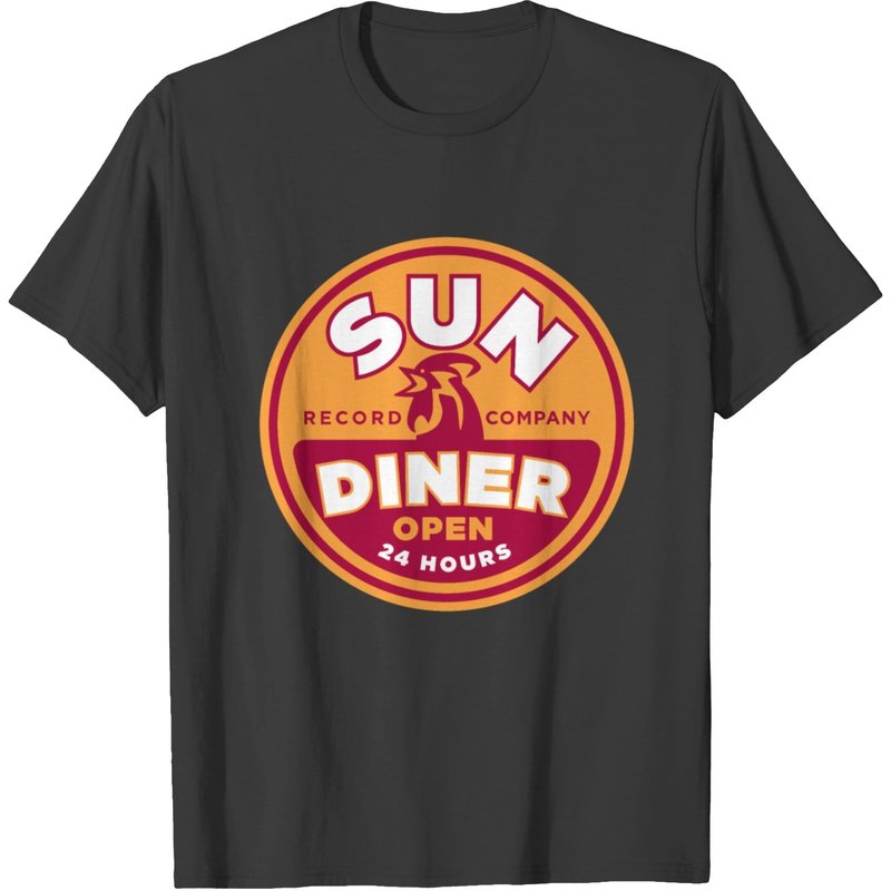 T-shirt Sun Diner Record Rooster pour hommes — T-shirts pour hommes