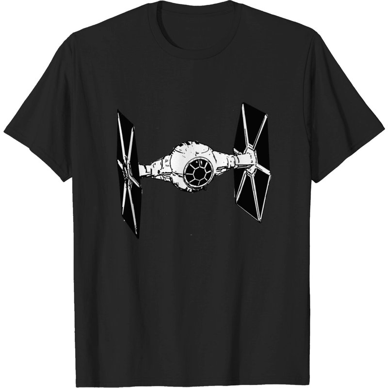 Tie Fighter T-shirt for Men in Black