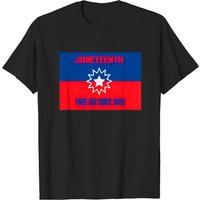 T-shirt avec le drapeau de Juneteenth pour hommes