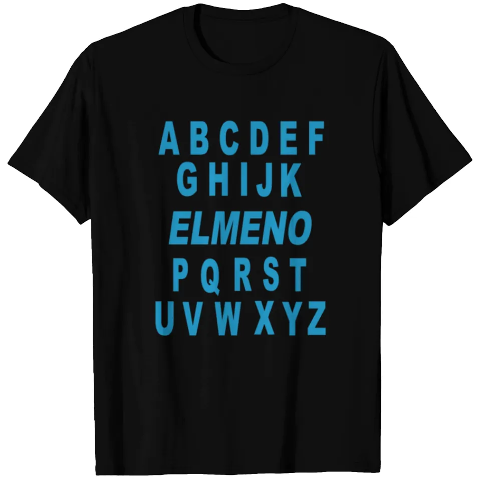 T-shirt Alphabet ABC Elemno pour hommes - Noir — T-shirts pour hommes