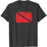 Muff Dive Flag T-shirt for Men in Black — Mens T Shirts