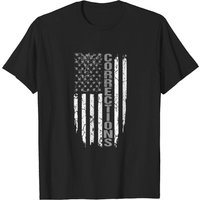 T-shirt Correction U.S.A. pour hommes - Noir