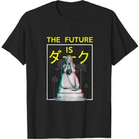 The Future Is Dark Aesthetic Vaporwave Gothic T-Shirt for Men