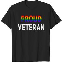 T-shirt Distressed Gay Pride T LGBT Veteran Parade pour hommes — T-shirts pour hommes