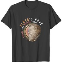 Plato's Cave Coin T-shirt for Men in Black