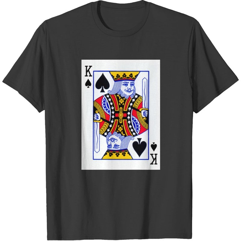 T-shirt King Card pour hommes en noir — T-shirts pour hommes