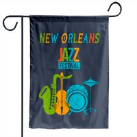 New Orleans Festival of Jazz Music Garden Flag
